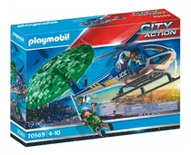 Comprar Playmobil 70569 Helicoptero Policia Persecucion Paracaidas C