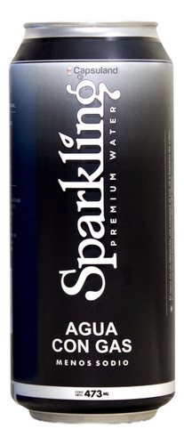 Lata Agua Sin Gas Sparkling Premium 473ml Menos Sodio