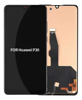 Para Huawei P30 Ele-l29 Ele-l09 Pantalla Táctil Lcd Negro
