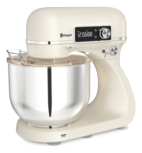 Batidora Planetaria Borgen 1200w 6 Lts 12 Vel + Accesorios
