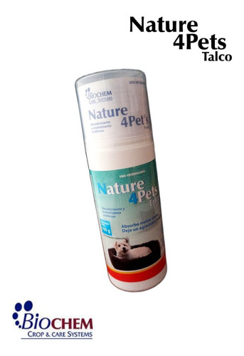 Talco Nature 4 Pets Desodorante Buen Olor Perro Y Gato 100 G