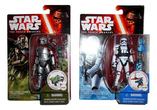 Star Wars Captain Phasma Y Stormtrooper Squad Leader Figuras (Usado)