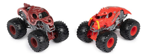 Monster Jam: Octon8er Vs Crushstation Escala 1/64 2 Pack