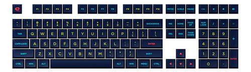 Keycaps Gamer Akko Starry Night Osa Pbt Double Shot 185 Un