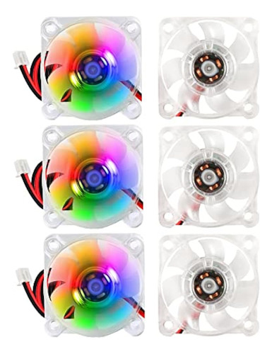 Alinan 6pcs 4010 24v Color Led Mini Ventilador De Enfriamien