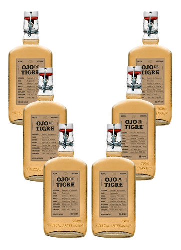 Mezcal Ojo De Tigre Reposado Pack 6