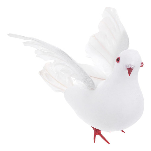 Decoración De Palomas Artificiales Esculturas De 20cmx13cm