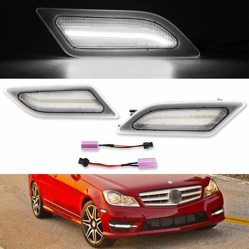 Para Merced Benz Amg Luz Marcador Lateral Led Transparente