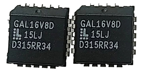 Gal16v8d-15lj Circuito Integrado Plcc 20 Kit Com 02 Peças