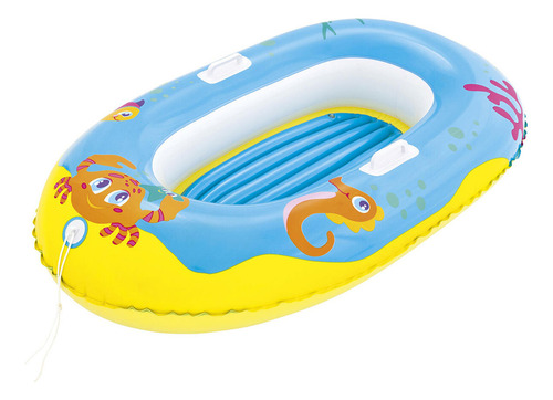 Bote Inflable Infantil Bestway 1,35mt Piscina Suelo Inflable Color Celeste