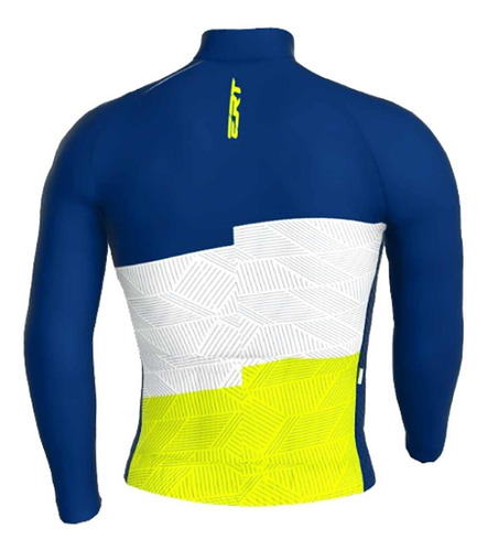 Imagem 2 de 4 de Camisa De Ciclismo New Elite Ert Manga Longa Ert Blue