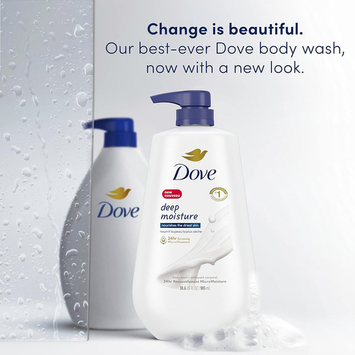 Gel De Baño Dove Deep Moisture Piel Seca Con Bomba 905ml