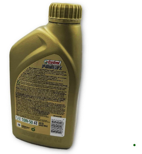 Imagen 3 de 3 de Aceite 4t Castrol Power 10w50 Full Sintetico Moto