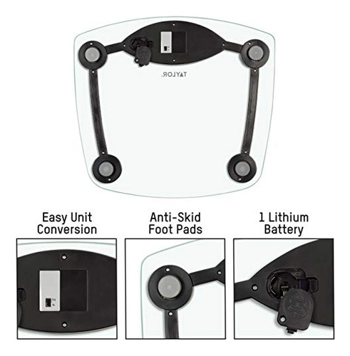 Báscula De Baño Taylor Precision Products Digital 180 Kg