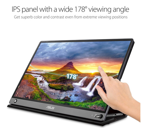 Monitor Asus 15.6 Táctil 1080p Hdmi Usb C Garantía Factura !