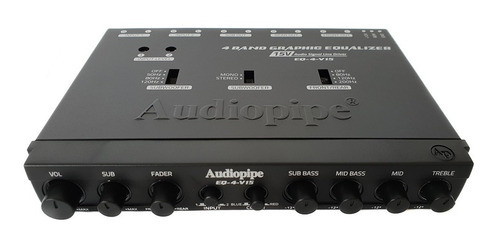 Ecualizador Audiopipe 4 Bandas Eq-4-v15