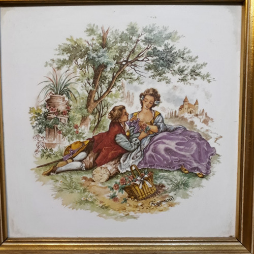 Mayólica Enmarcada De Jean Honore Fragonard (Usado)