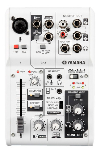 Consola Yamaha Ag03 Con Interface Usb