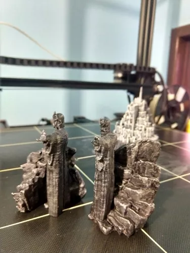 Kit Minas Tirith + Argonath Miniaturas 9cm Senhor Dos Aneis