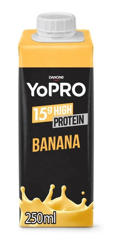 Bebida Lactea Com 15g De Proteína Yopro Banana 250ml