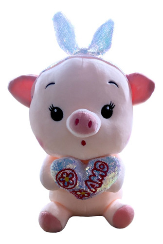 Peluche Chanchito Kawaii Corazon Cerdito