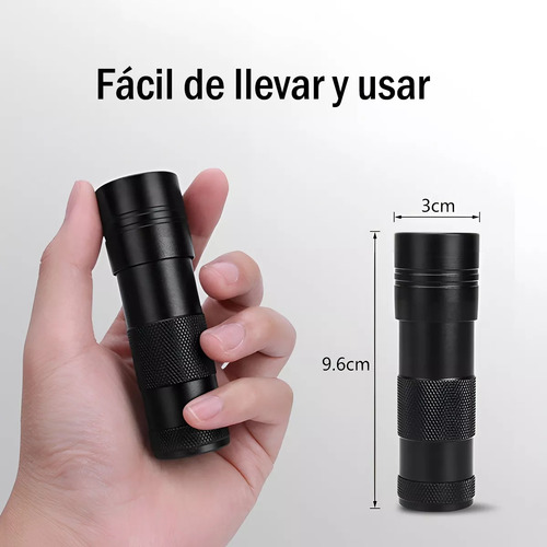 Haimo Linterna Ultravioleta 12 Led Lámpara Uv Portatil Luz 3