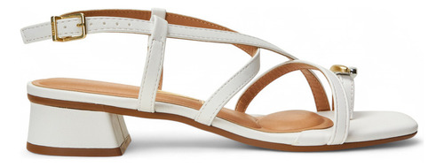Sandália Casual Feminina 6454.123.7286 Com Fechamento Por Fivela Vizzano