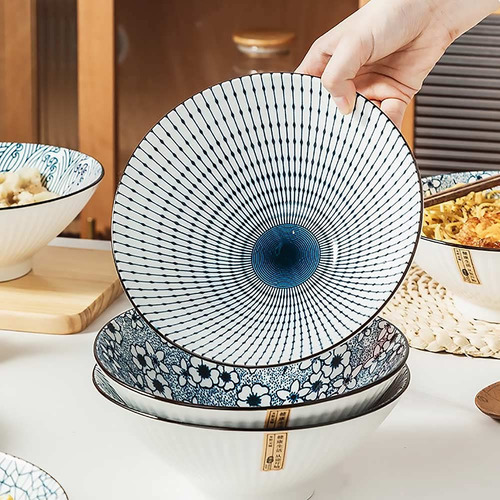 Juego De 4 Cuencos Japoneses Para Ramen De 40 Onzas, Para