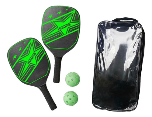 Raqueta De Pickleball De 2 Uds., Raqueta De Pickleball Verde