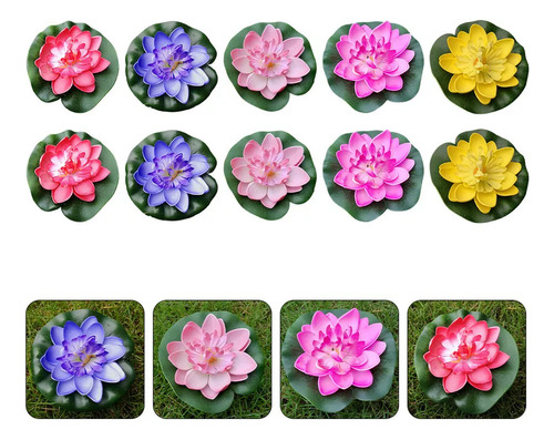 10pcs Luz Flutuante Para Piscina De Jardim