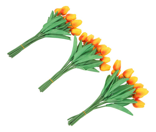 Tulipanes Artificiales, 30 Flores, Innovadora Mano De Simula