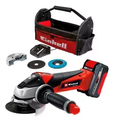 Amoladora Inalámbrica Einhell Te-ag 18/115 Li + Kit