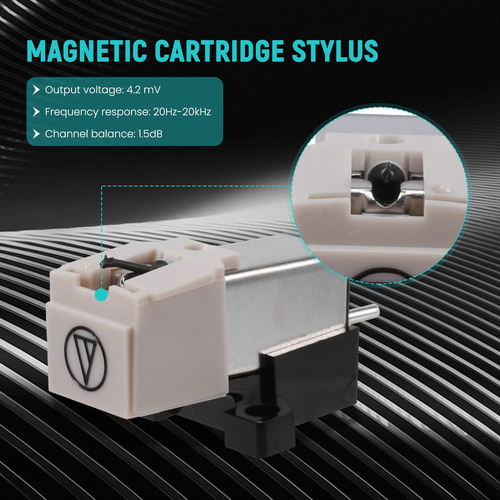 Magnetic Cartucho At3600l Stylus Lp, Vinil Disc N