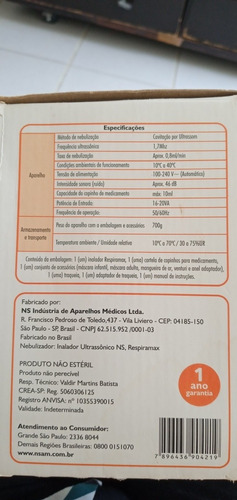 Imagem 5 de 5 de Respirador Max Novo