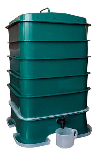 Compostera Vermitek Plus 5 Bandejas -ecológico Y Ecofriendly