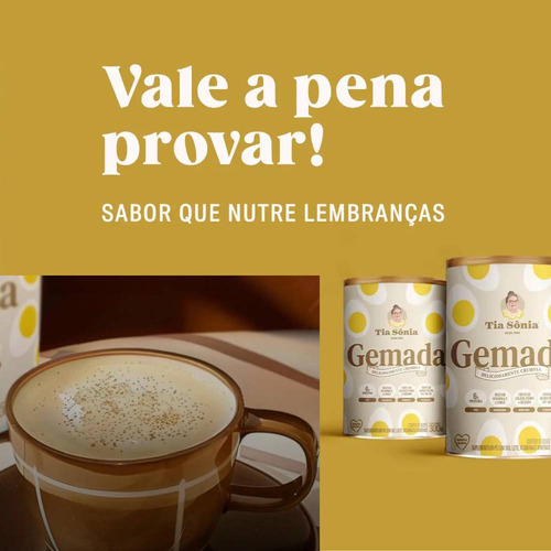 Gemada Em Pó Com Canela Do Ceilão E Caramelo Tia Sônia 300g