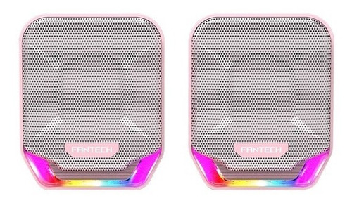 Imagen 3 de 3 de Parlantes Rosado Gamer Pc Escritorio Pink Gs202 Fantech