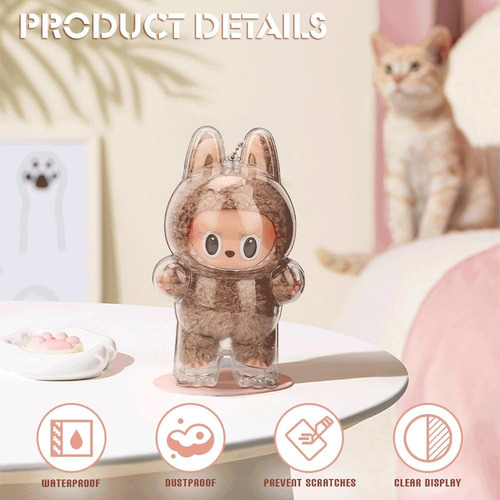 Funda Acrílica Protectora Sc Para Muñeca Labubu 17cm