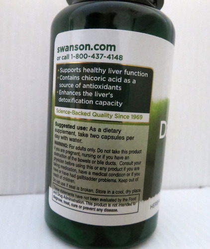 Dandelion Root Diente De Leon 515mg - Unidad a $10