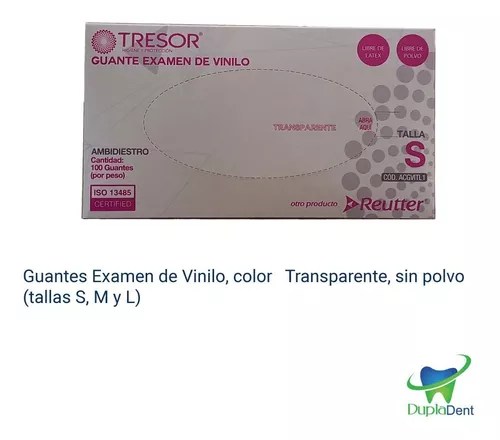 Guante Vinilo L/P Tresor Talla S