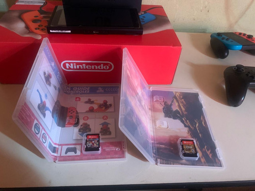 Nintendo Switch V2 Seminuevo, Funda, Pr Controller, 2 Juegos (Usado)