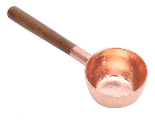 Mz Cuchara For Granos De Café De Nogal Y Cobre Rojo