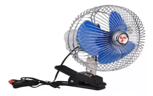 Dash Ventilador 12 voltios 2 velocidad cromado con 6 pala para RV,  Vehículo, camión, Van