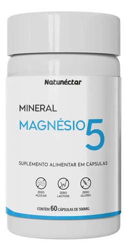 Magnésio 5x1 Magnésio Quelato,óxido,malato,taurato,ascorbato