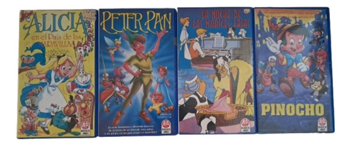 Vhs Peliculas Dibujos Animados- 4 Titulos Disponibles (Usado)