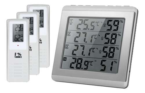 Lcd Digital Inalámbrico Interior/exterior Termómetro Higróme