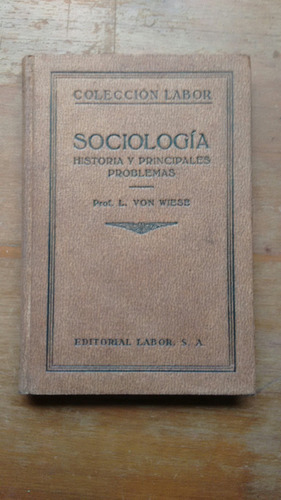 Sociologia - Von Wiese - Labor