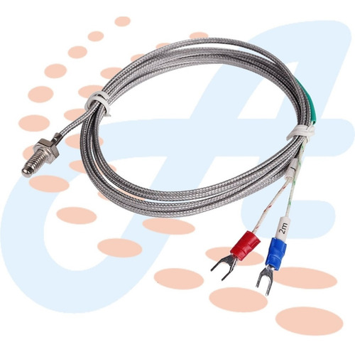 Ermocupla Tipo J 0 A 400 Grados °c 2 Metros Tornillo M6 1/4