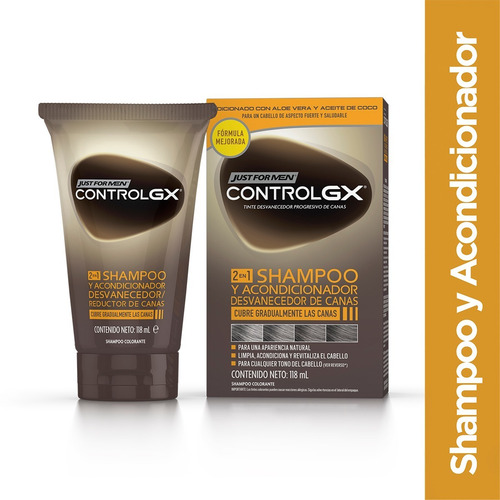 Just For Men Control Gx Kit - 3 Shampoos Desvanecedores
