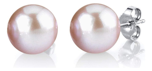 The Pearl Source Aretes De Plata De Ley Con Perlas Cultivada